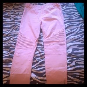 Modern pink capri pants